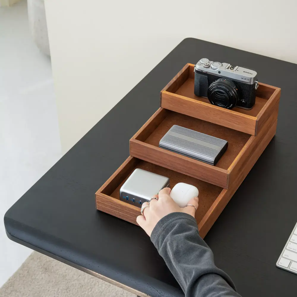 Valley Tray (12 × 20 × 3,7 cm - Walnut - Mới, Full box, Chính hãng) (NDTR25VALE03WN)