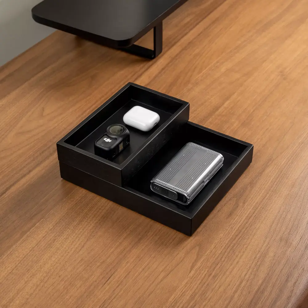 Valley Tray (24 × 20 × 3,7 cm - Black - Mới, Full box, Chính hãng) (NDTR25VALE02BK)