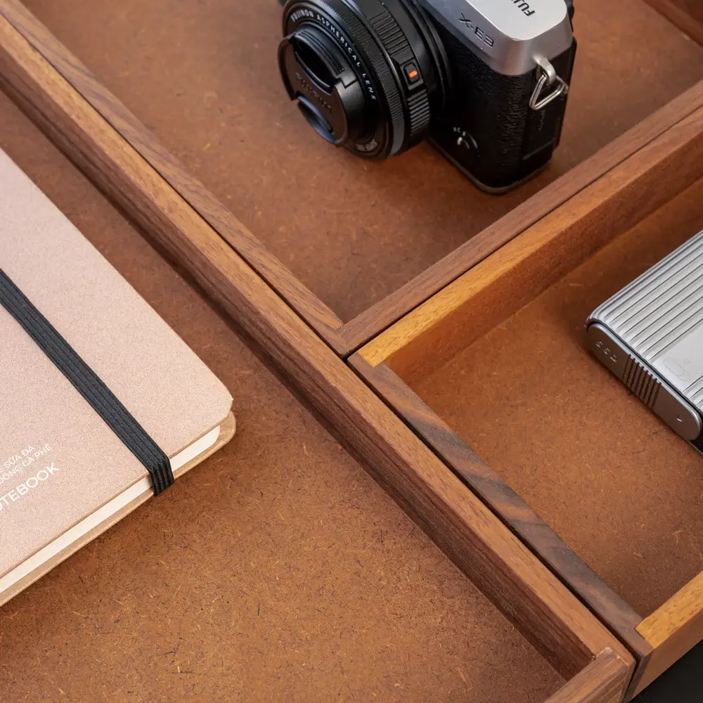 Valley Tray (24 × 20 × 3,7 cm - Walnut - Mới, Full box, Chính hãng) (NDTR25VALE02WN)