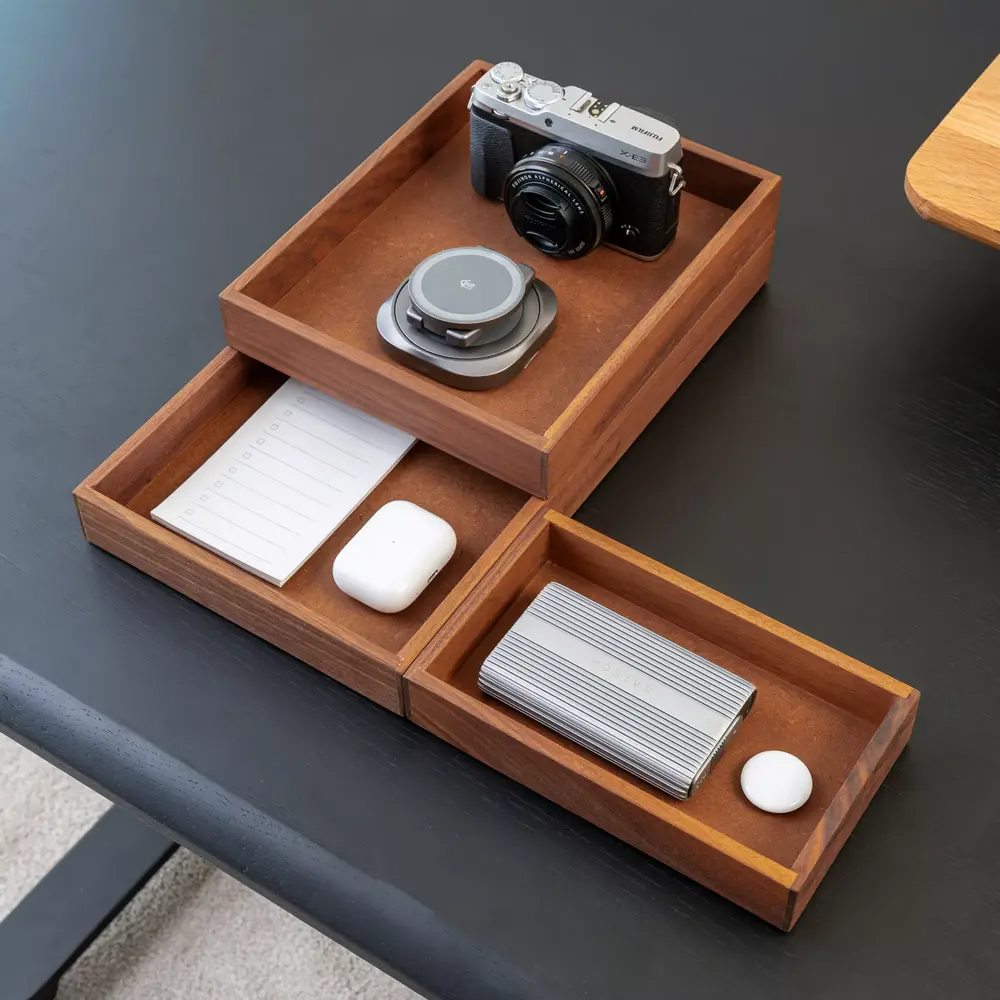 Valley Tray (24 × 20 × 3,7 cm - Walnut - Mới, Full box, Chính hãng) (NDTR25VALE02WN)