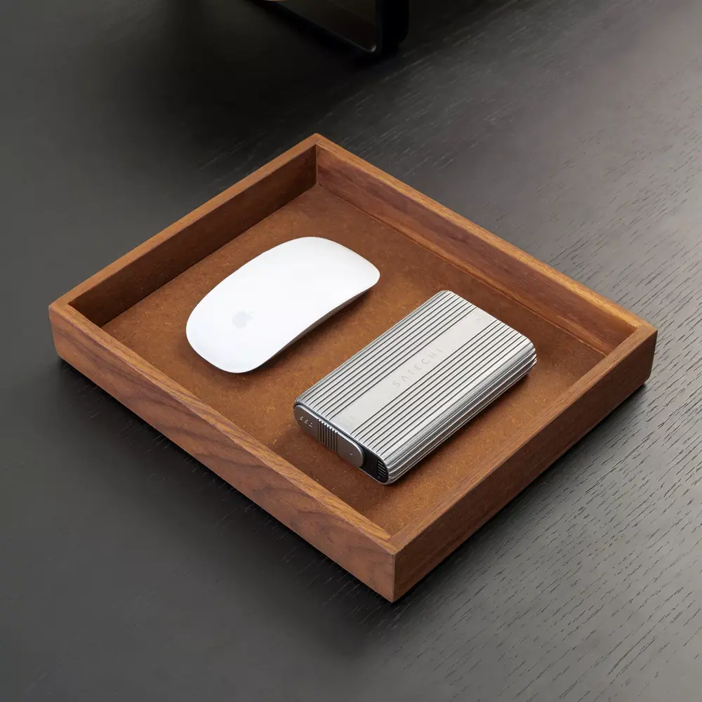 Valley Tray (24 × 20 × 3,7 cm - Walnut - Mới, Full box, Chính hãng) (NDTR25VALE02WN)