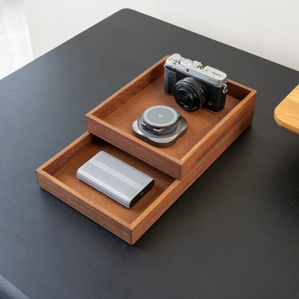 Valley Tray (36 × 20 × 3,7 cm - Walnut - Mới, Full box, Chính hãng) (NDTR25VALE01WN)