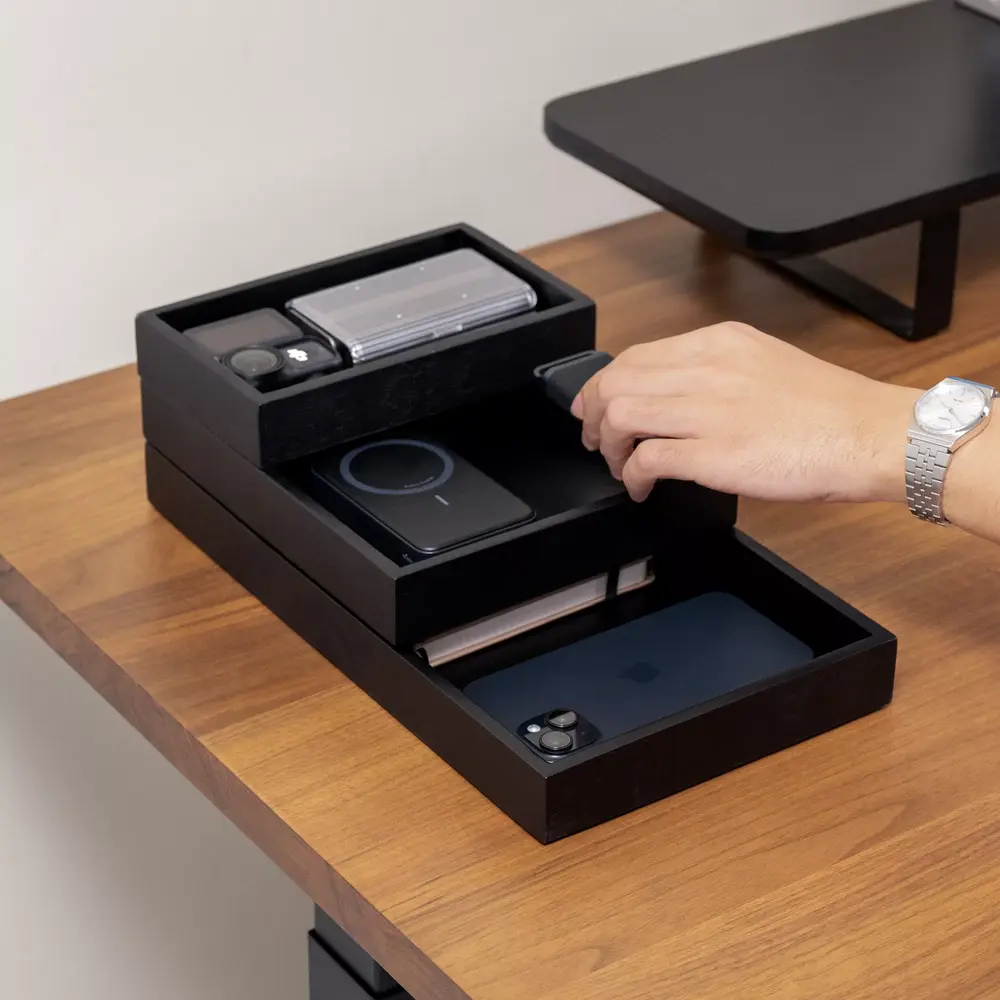 Valley Tray (12 × 20 × 3,7 cm - Black - Mới, Full box, Chính hãng) (NDTR25VALE03BK)