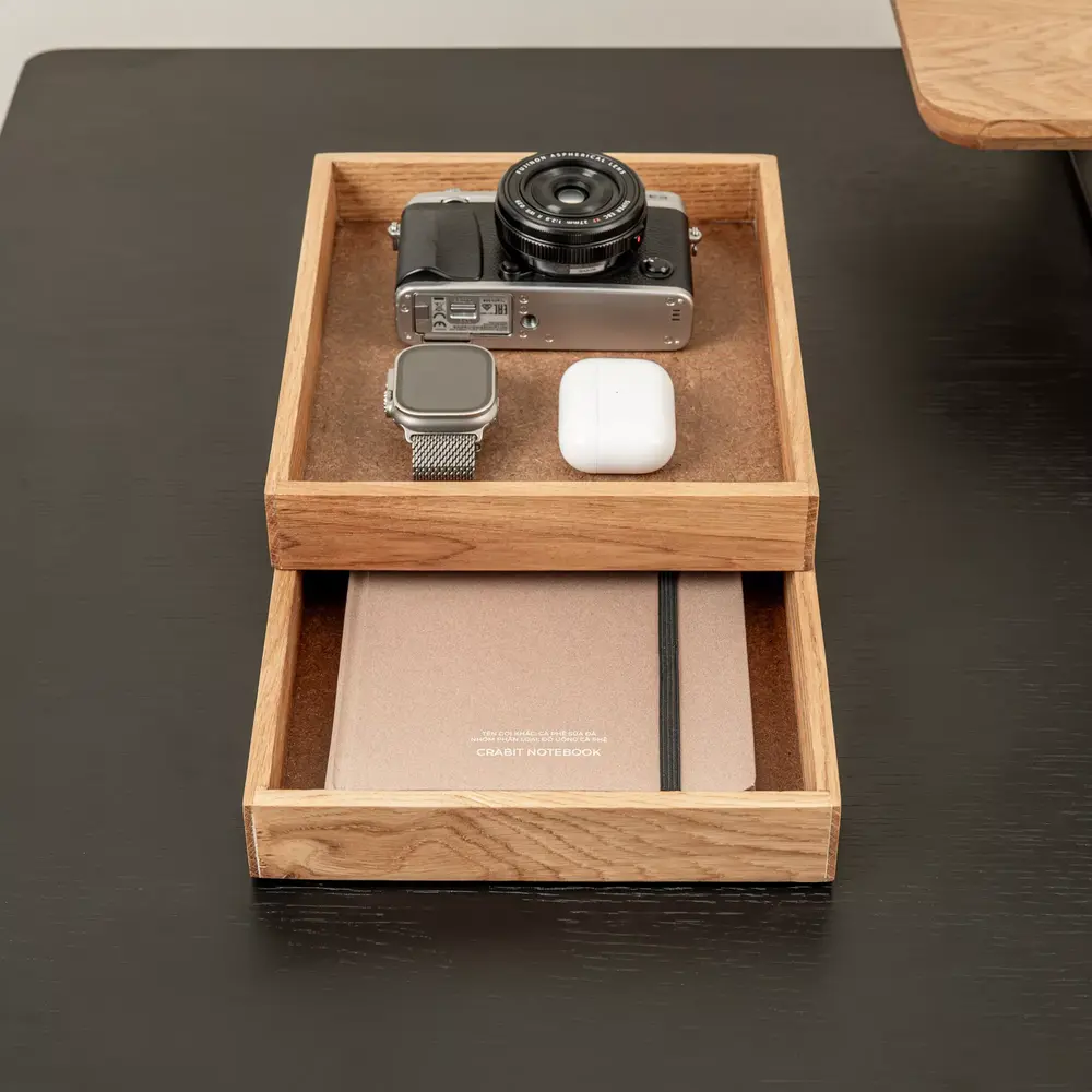 Valley Tray (12 × 20 × 3,7 cm - Natural OAK - Mới, Full box, Chính hãng) (NDTR25VALE03NT)