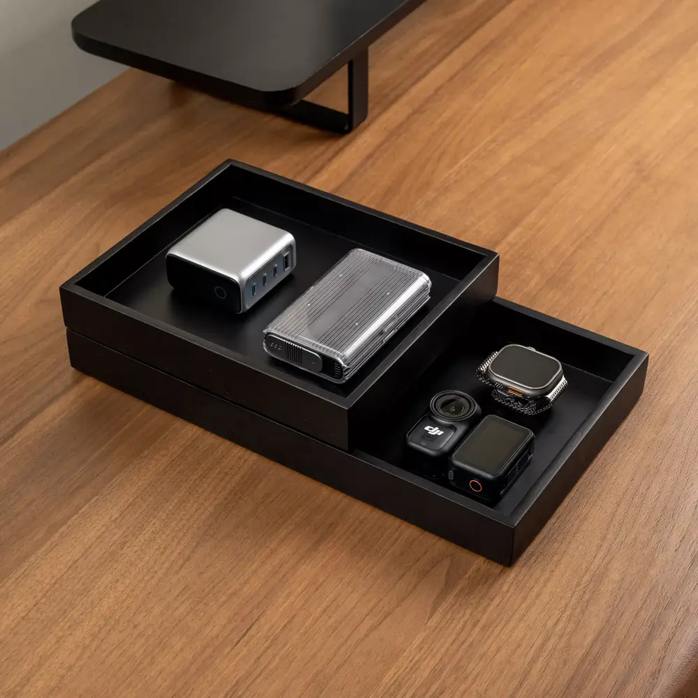 Valley Tray (12 × 20 × 3,7 cm - Black - Mới, Full box, Chính hãng) (NDTR25VALE03BK)