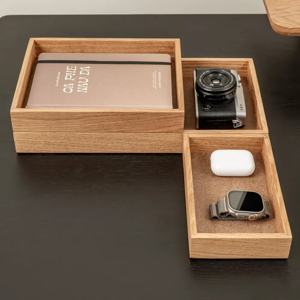 Valley Tray (12 × 20 × 3,7 cm - Natural OAK - Mới, Full box, Chính hãng) (NDTR25VALE03NT)