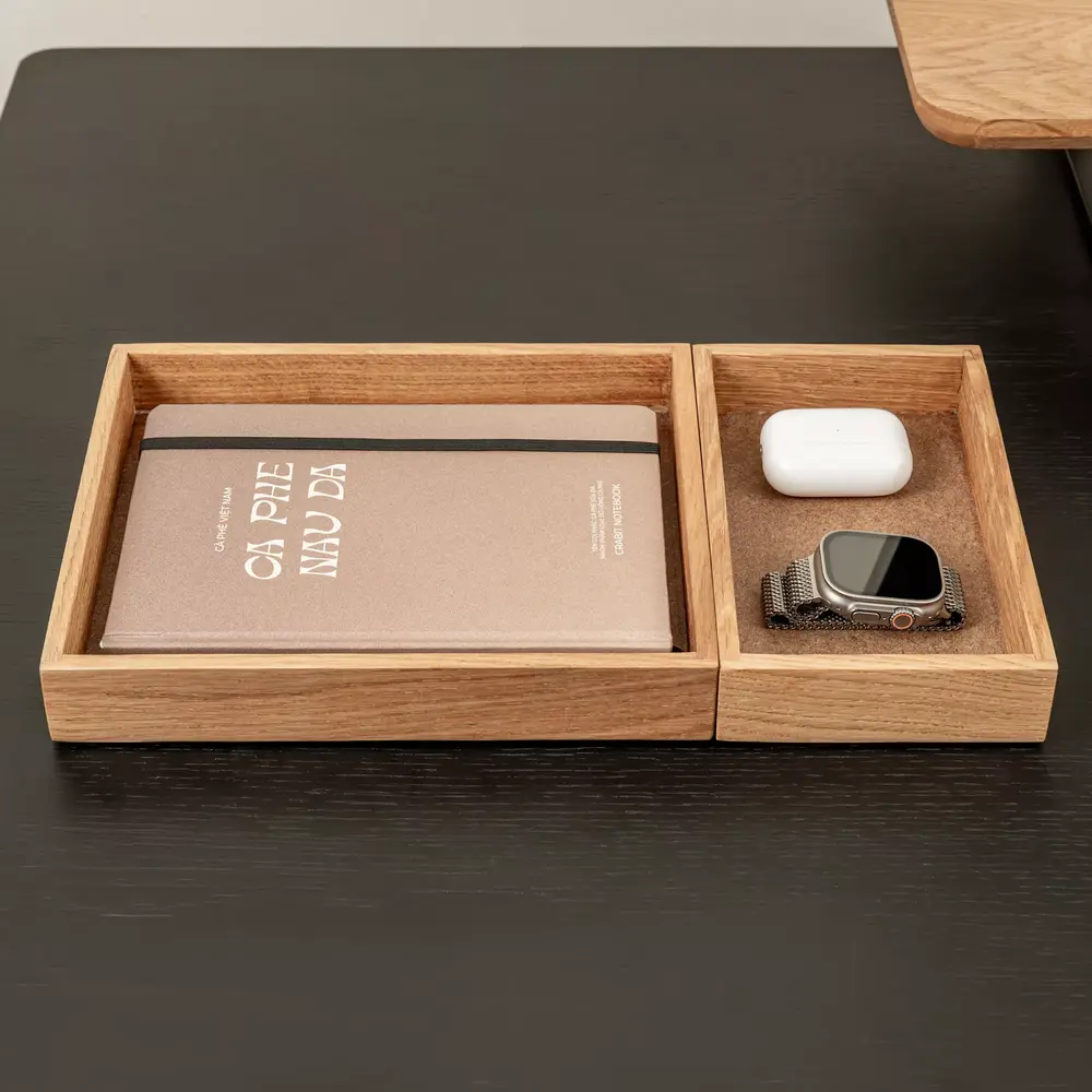 Valley Tray (12 × 20 × 3,7 cm - Natural OAK - Mới, Full box, Chính hãng) (NDTR25VALE03NT)
