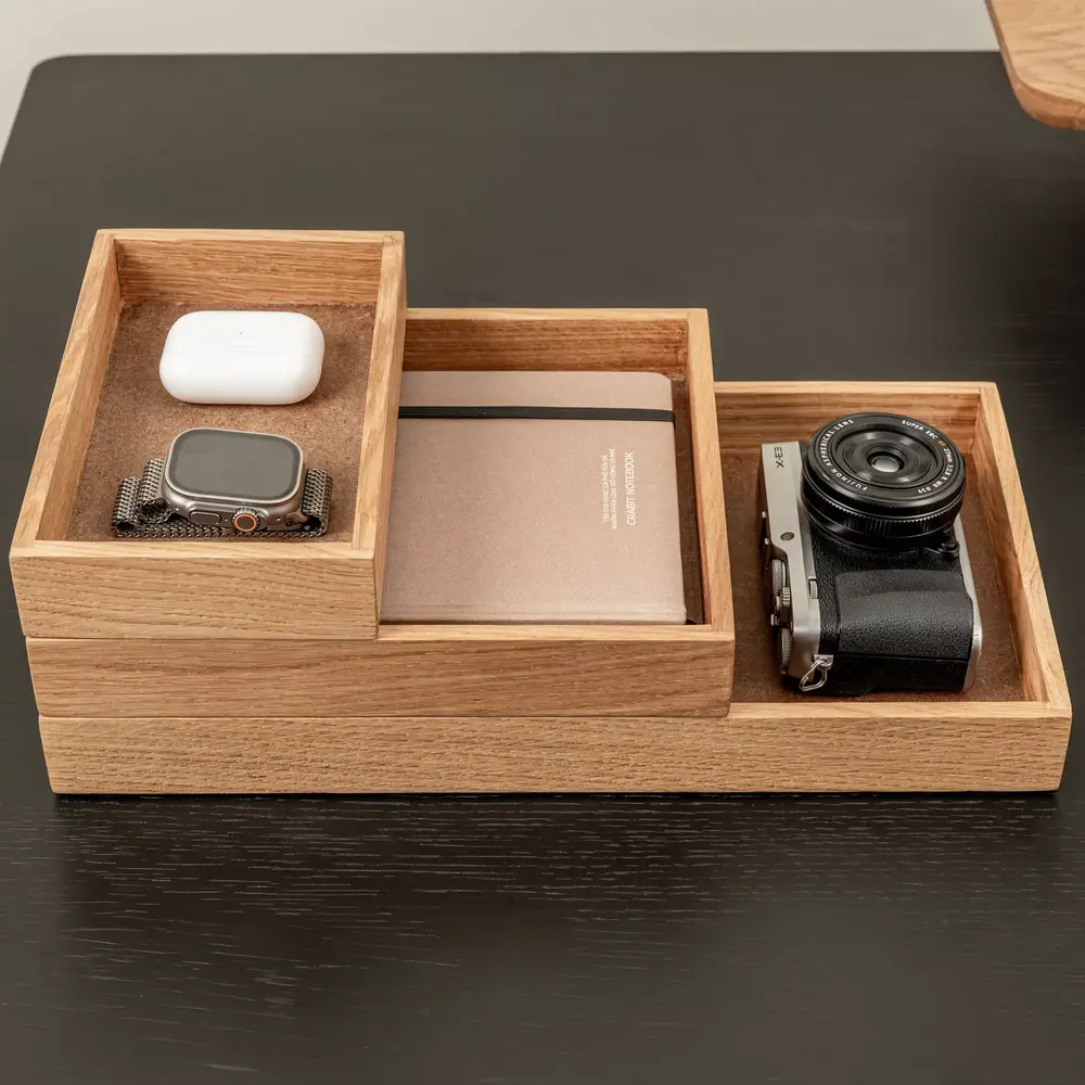 Valley Tray (12 × 20 × 3,7 cm - Natural OAK - Mới, Full box, Chính hãng) (NDTR25VALE03NT)