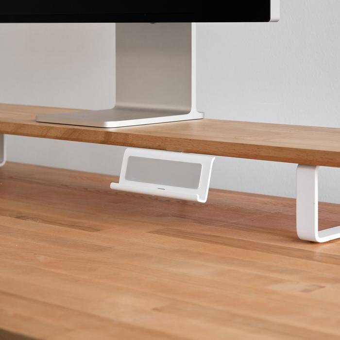 Giá đỡ Tablet gắn kệ màn hình Shelflinks - By NiceDesign (Trắng - Mới, Full box, Chính hãng) (NDST24TABH02)