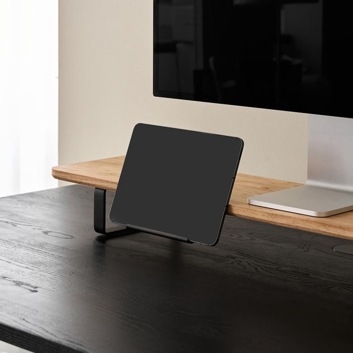 Giá đỡ Tablet gắn kệ màn hình Shelflinks - By NiceDesign (Đen - Mới, Full box, Chính hãng) (NDST24TABH01)
