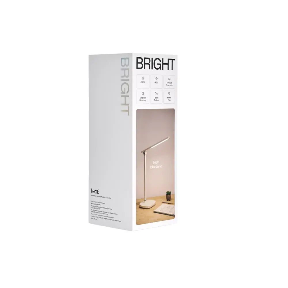 Đèn để bàn Leaf Bright (White - Mới, Full box, Nhập khẩu)