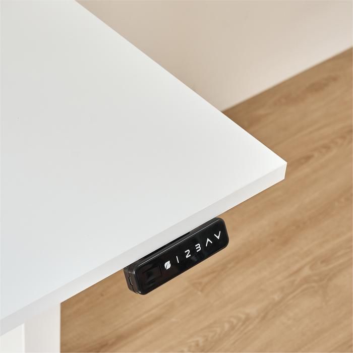 Bàn nâng hạ Pure Fansi - By NiceDesign (Mặt bàn 160x75cm, màu trắng - Khung vuông trắng - Mới, Full box, Chính hãng)