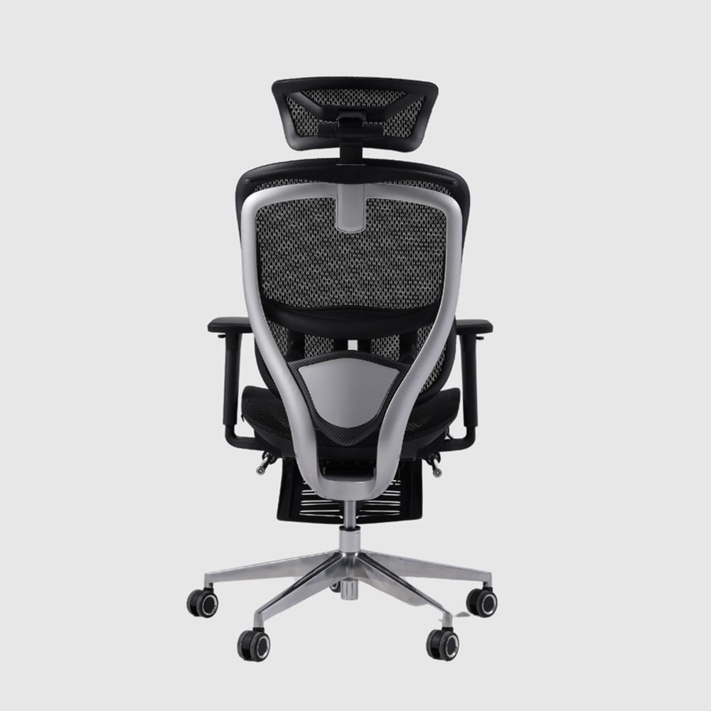 Ghế Công Thái Học GAMI Crom (Kèm Kê Chân - Carbon Black - Mới, Full box, Chính hãng)