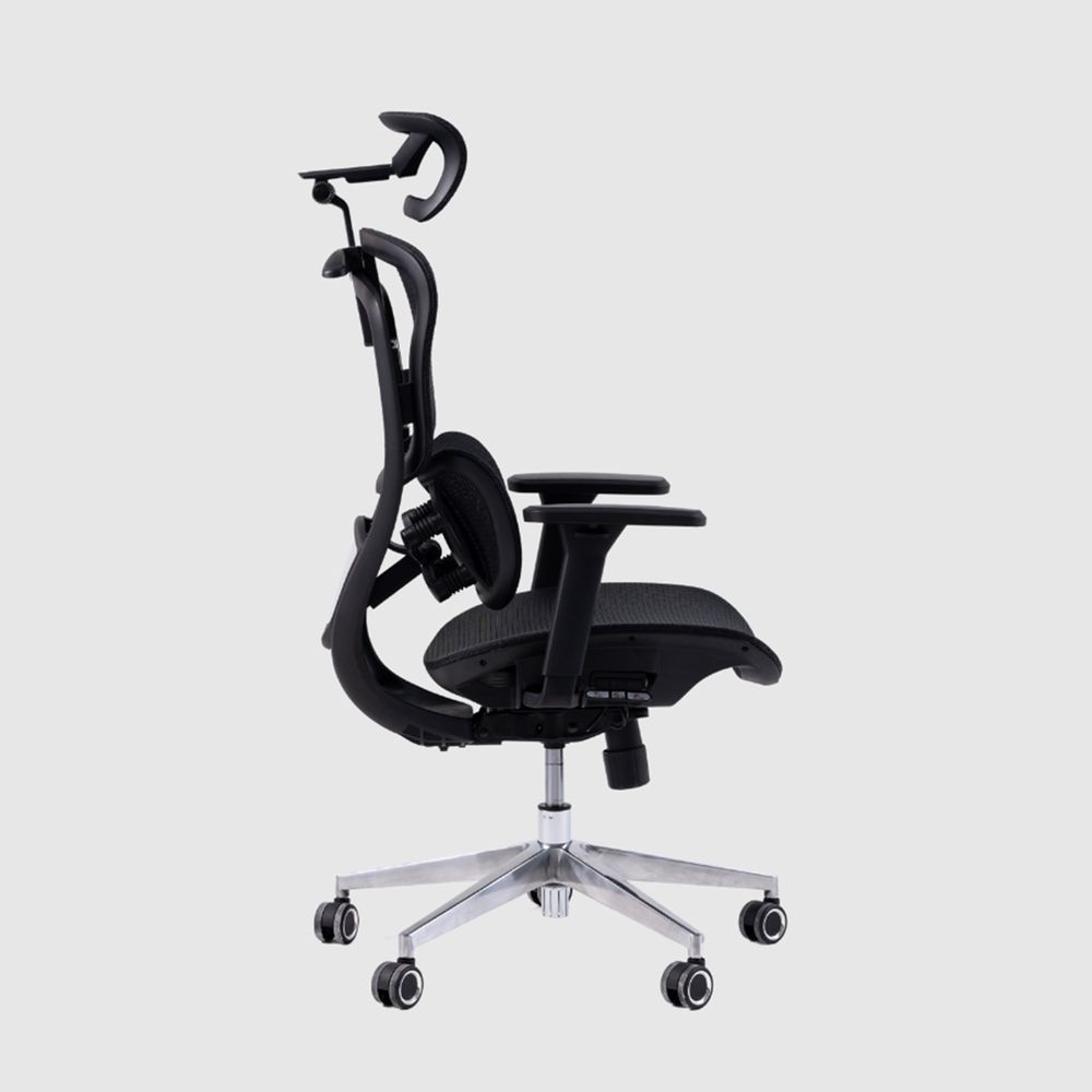 Ghế Công Thái Học GAMI Crom (Kèm Kê Chân - All Black - Mới, Full box, Chính hãng)