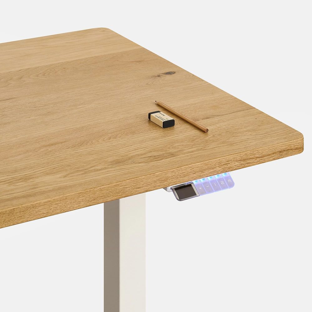 Mặt bàn gỗ tự nhiên Noble - By NiceDesign (1800x750x32mm - Vàng gỗ tự nhiên - Mới, Full box, Chính hãng) (NDTT24GRAN01)