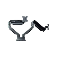 Arm màn hình Human Motion T9 (Arm đôi - Gray - Mới, Full box, Chính hãng)