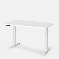 Bàn nâng hạ PULUONG - By NiceDesign (Cao Cấp) (Mặt bàn trắng - 152.4x76.2x2.5cm - Khung trắng - Mới, Full box, Chính hãng) (NDSD23PULU04)