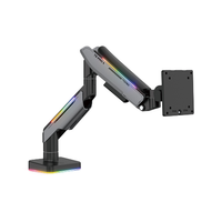 Arm màn hình Human Motion T9 Pro II Series (Arm đơn -Led RGB - Gray - Mới, Full box, Chính hãng)