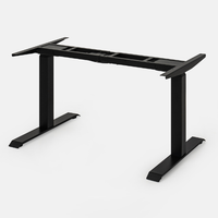 Khung bàn nâng hạ cao cấp FANSI - By NiceDesign (Khung vuông - Black - Mới, Full box, Chính hãng) (NDAF23FANS01)