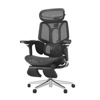 Ghế Công Thái Học Manson Hbada E3 Pro (Có Kê Chân - Black - Mới, Full box, Chính hãng)