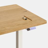 Mặt bàn gỗ tự nhiên Noble 2.0 - By NiceDesign (1800x750x30mm - Oak - White - Mới, Full box, Chính hãng) (NDTT24NOBL01)