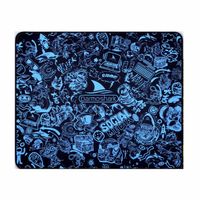 Bàn Di Chuột Darmoshark Mouse Pad (360x300x4mm - Black Cyan - Mới, Full box, Chính hãng)