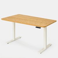 Bàn nâng hạ Bamboo - By NiceDesign (Mặt bàn 120x60x3.2cm - Khung trắng - Mới, Full box, Chính hãng) (NDSD24EDBA02)