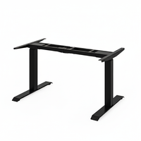 Khung bàn nâng hạ cao cấp FANSI - By NiceDesign (Khung vuông - Black - Mới, Full box, Chính hãng) (NDAF23FANS01)