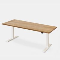 Bàn nâng hạ Noble Grande - By NiceDesign (Khung vuông trắng - Oak - White - Mới, Full box, Chính hãng) (NDSD24GRAN02)