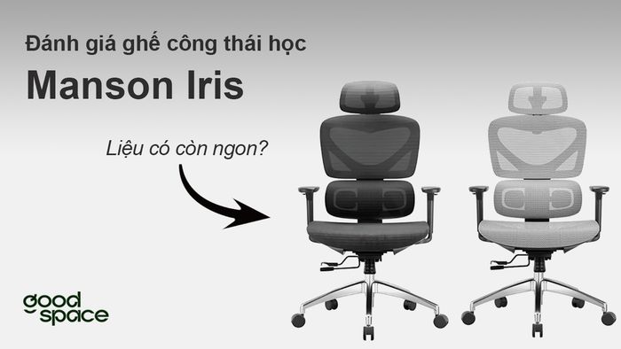 Đánh giá ghế công thái học Manson Iris, liệu có còn ngon?