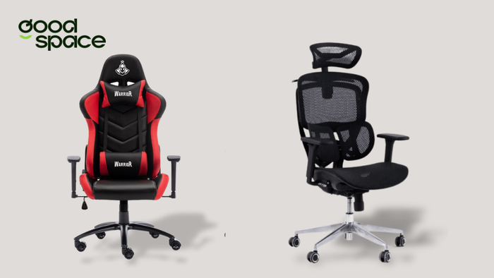Nên mua ghế công thái học hay ghế gaming? So sánh chi tiết