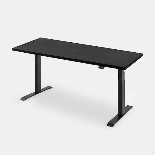 Bàn nâng hạ Noble Grande - By NiceDesign Khung vuông đen NDSD24GRAN01