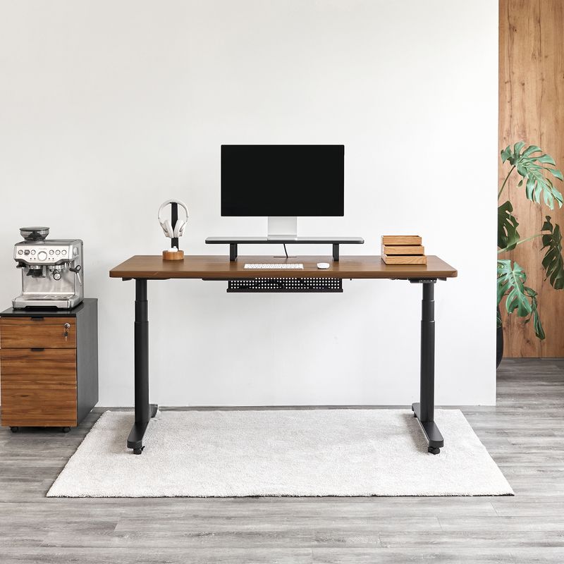 Bàn nâng hạ Noble Oasis - By NiceDesign Mặt bàn 180x75cm, màu gỗ óc chó