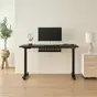 Bàn nâng hạ Pure Edge - By NiceDesign Mặt bàn 140x70cm, màu đen NDAF24PUED03