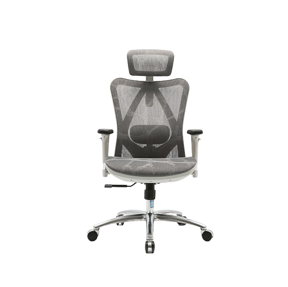Ghế Công Thái Học Sihoo M57 (Không Có Kê Chân - White - Grey - Mới, Full box, Nhập khẩu)