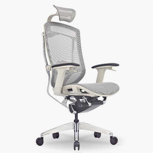 Ghế Công Thái Học GT Chair Marrit X (Khung Trắng - Lưới Xám - White - Grey - Mới, Full box, Nhập khẩu)