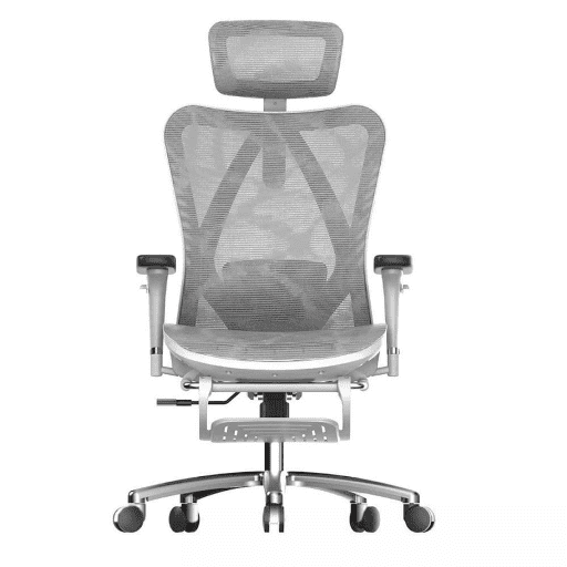 Ghế Công Thái Học Sihoo M57 (Có Kê Chân - White - Grey - Mới, Full box, Nhập khẩu)