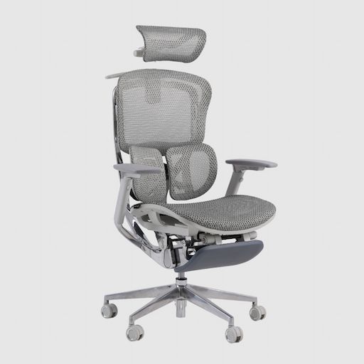 Ghế Công Thái Học Gami Crom Pro (Kèm Kê Chân - Grey - Mới, Full box, Chính hãng)