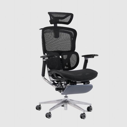 Ghế Công Thái Học Gami Crom Pro (Không Kèm Kê Chân - Black - Mới, Full box, Chính hãng)