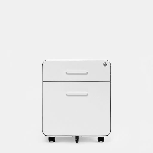 Hộc tủ tài liệu The Leaf - Outlet (2 ngăn - White - Outlet, Chính hãng) (TheleafOL15)