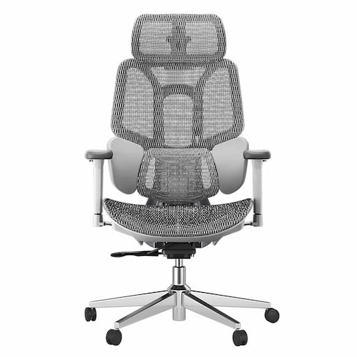 Ghế Công Thái Học Manson Hbada E3 Pro (Không Kê Chân - White - Grey - Mới, Full box, Chính hãng)