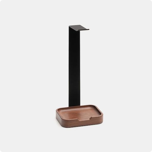 Giá đỡ tai nghe HyperWork HS01 (Walnut - Black - Mới, Full box, Chính hãng)