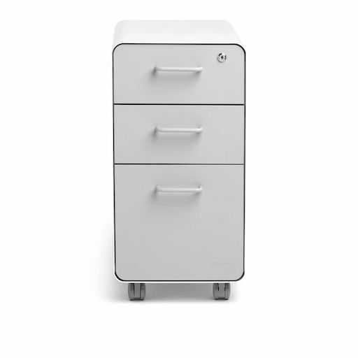 Hộc tủ tài liệu 3 ngăn The Leaf Slim (Slim - 3 Ngăn - White - Grey - Mới, Full box, Chính hãng) (NDFC25LEAS10)