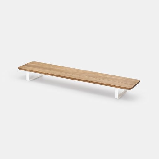 Kệ màn hình The Sil 2.0 - By NiceDesign (80x11x23cm - Khung trắng - Mới, Full box, Chính hãng) (NDDS24SSIL02)