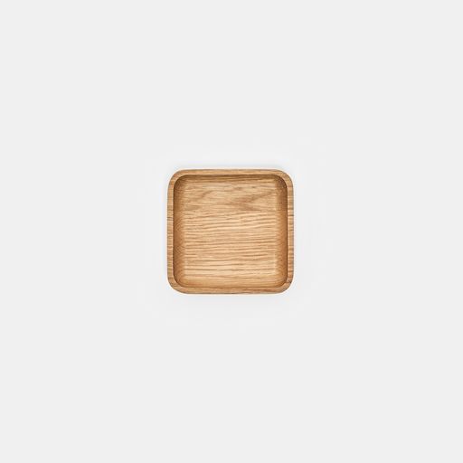 Khay để bàn Neat (Không vát) - By NiceDesign (9.5x9.5x2cm - Vàng gỗ tự nhiên - Mới, Full box, Chính hãng) (NDTR24NEAT05)