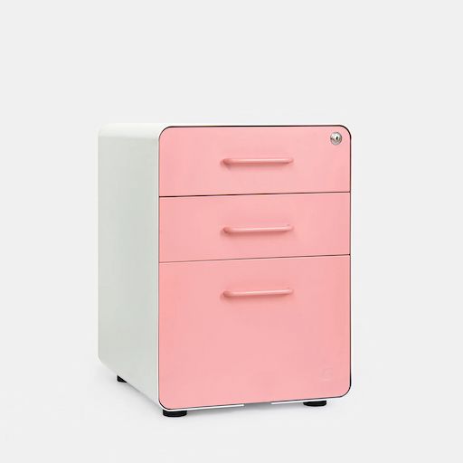 Hộc tủ tài liệu The Leaf - Outlet (3 ngăn - Walnut - Black - Outlet, Chính hãng)