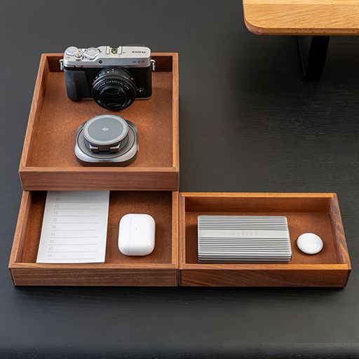 Valley Tray (36 × 20 × 3,7 cm - Walnut - Mới, Full box, Chính hãng) (NDTR25VALE01WN)
